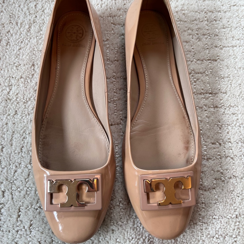 Tory Burch Nude Flats